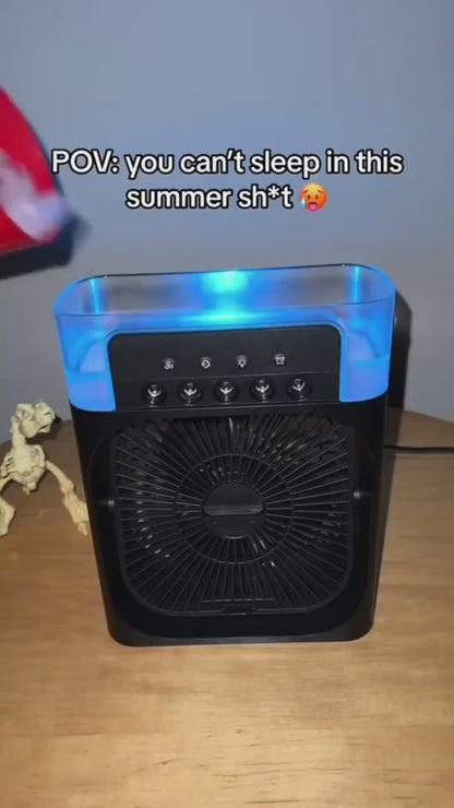 Mini AC Cooler Fan – USB Rechargeable | Summer Desk Fan